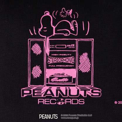 オーガニックコットンランチトートPEANUTS 【BLACK】